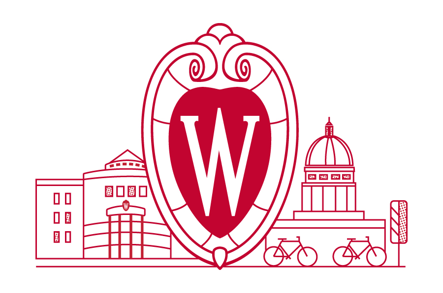 icon representation of the Wisconsin School of Business and Madison, Wisconsin