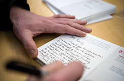 Student Thanking a Badgers