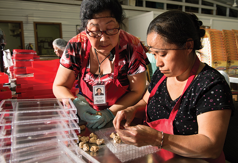 The diverse workforce at Hsu Ginseng Enterprises serves
customers around the world in four languages.
