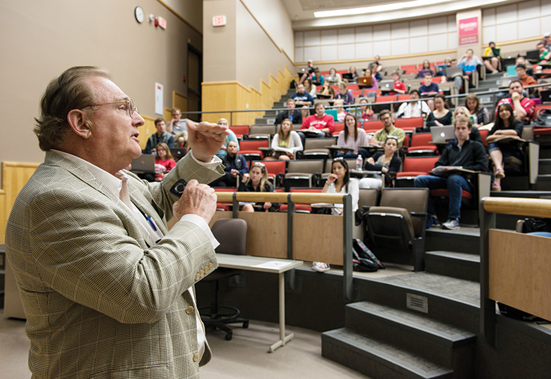 For the past five years, Wendt has shared his expertise with students in General Business 311.