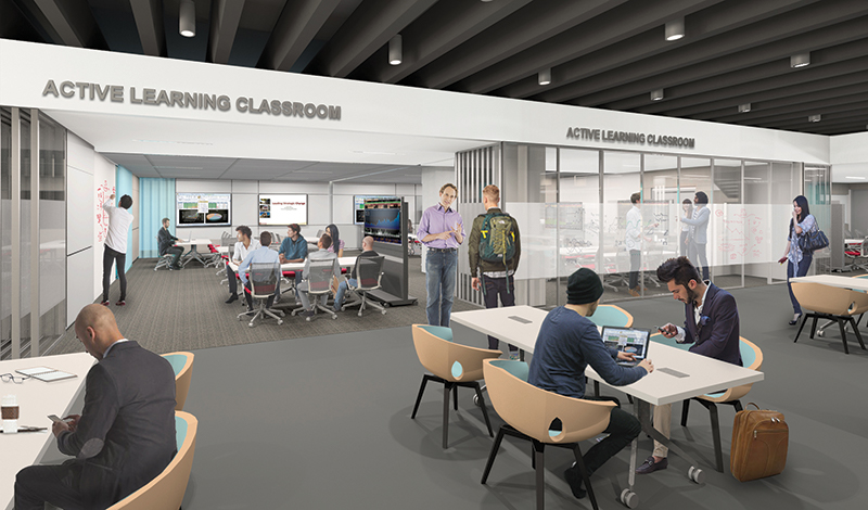 Planned Grainger Hall Learning Commons Business Learning Center