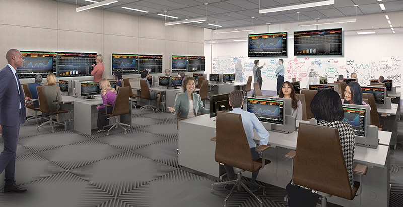 Planned Grainger Hall Learning Commons Finance Lab
