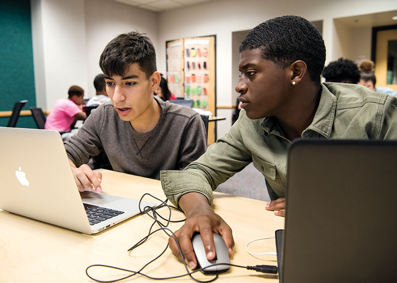 Academics are part of the BEL Program’s summer schedule, including learning about business analytics and preparing for the ACT exam. 