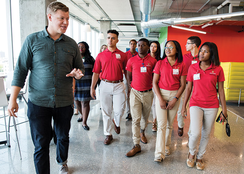 BEL students make site visits each summer to learn about career possibilities at companies such as Google or Target. 
