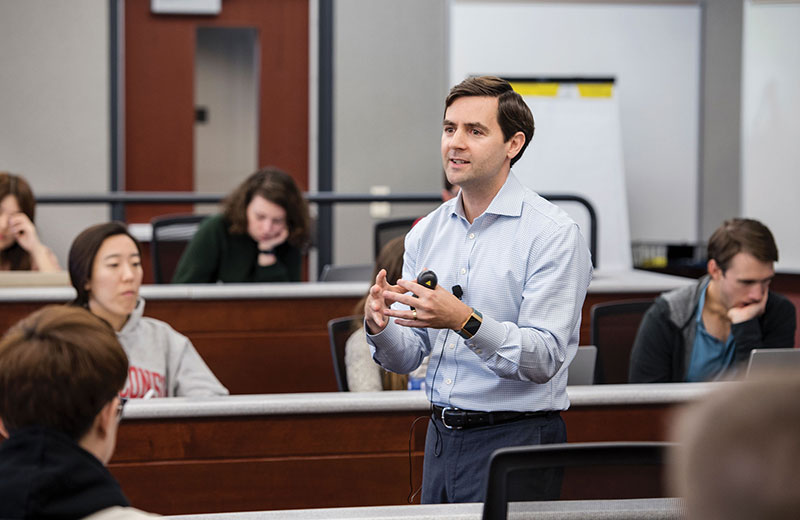 Brad Chandler teaches a class on blockchain and cryptocurrency.