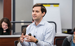 Brad Chandler teaches a WSB course focusing on blockchain and cryptocurrency