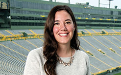 Tessa Ruid, Green Bay Packers digital and fan insights marketing coordinator
