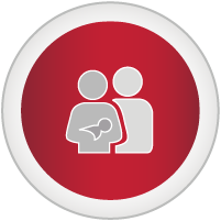 couple holding a baby icon